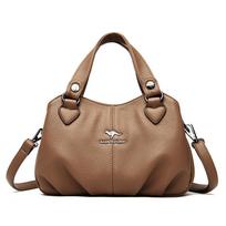 Krepšys moterims Naujas Crossbody krepšys moterims Stilinga rankinė vidutinio amžiaus moterims per petį gelsvai ruda