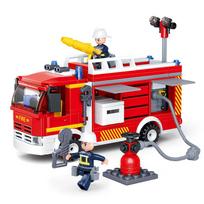 343vnt City Series Fire Tanker gaisrinių mašinų statybiniai blokeliai žaislų dovana vaikams be dėžutės