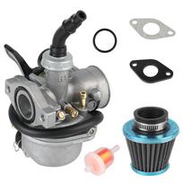 PZ19 karbiuratorius, skirtas 50cc 70cc 80cc 90cc 110cc 125cc ATV Dirt Pit Bike 19mm Carb su 35mm oro filtru, skirtas Taotao Honda CRF karbiuratoriaus kuro filtrui PZ19 Set pilka