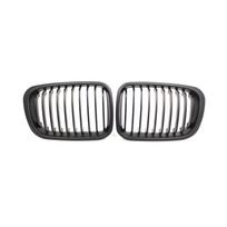 skirtas BMW E46 3 Series 4 Durys 1998-2001 2vnt matinės juodos priekinės grotelės gray