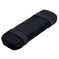 1 vnt. juoda vieno biuro kėdės dalis: porankio pagalvėlė, atminties putų porankio dangtelis, paminkštinimas namų biuro kėdei, patogi alkūnės pagalvė black