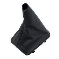 Automobilio mechaninė pavarų perjungimo rankenėlė PU odinis gaubto dėklas + rėmo perjungiklio apykaklės dangtelis, skirtas BMW E36 3 serijos 1991-1998 salono atsarginėms dalims juoda