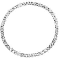 60CM 10MM Laikrodžio dirželio grandinėlės stiliaus vėrinys vyrams moterims aukso spalvos nerūdijančio plieno choker tipo vėriniai papuošalų aksesuarai 60CM sidabras/auksas