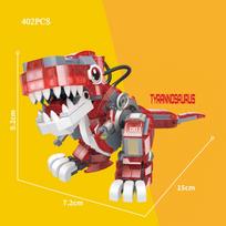 Luminous Dinosaur Building Blocks Tyrannosaurus Rex Triceratops Spinosaurus Velociraptor Model Kids Toy Halloween Christmas Gift