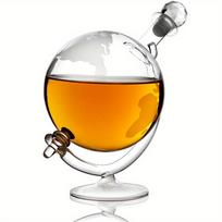 1 vnt 33,81 uncijos stiklinis butelis Creative Globe Decanter Bar reikmenys Viskio indelis Aukšto borosilikatinio stiklo vyno dozatorius Virtuvės baro priedai