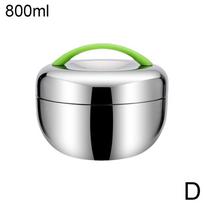 Maisto konteineris nerūdijančio plieno priešpiečių dėžutė karštam maistui izoliuota termo Bento dubuo Insul G8O2 green-800ML