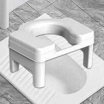 Vonios tualeto taburetė pritūpusi kėdė Patogi neslystanti Lengvai valomas pritūpęs puodukas 18.5cm white