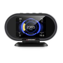 KONNWEI KW206 OBD2 Borto kompiuteris Automobilio skaitmeninis kompiuteris OBD 2 skaitytuvas degalų sąnaudų vandens temperatūros matuoklio ekranas