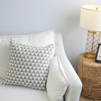 Modernus sofos pagalvėlės užvalkalas Geltonai pilkas medvilninis lininis dekoratyvinis pagalvės užvalkalas pledas Geometrijos spausdinta patalynė namų dekoras 2Pcs 45*45cm šviesiai pilka spalva
