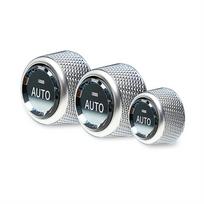 AC Climate Control Volume Button Knob Crystal Ring Cover for BMW G02 G01 G30 G12 gray