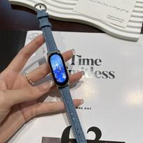 Dirželis Xiaomi Mi Band 9 apyrankei Mados keičiamoji apyrankė Miband 8 NFC Dirželis Mi Band 8 Drobės dirželiai xiaomi band 9/8 mėlyna