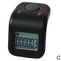 Mini vandeniui atsparus skaitiklis sportinis taškinis skaitiklis pirštų skaičiavimas, indukcija, tikslus chronometro skaičius J6B3 black-One size