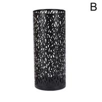 Stilingas metalinis skėčių laikiklis su vietą taupančiu dizainu arba aukštos kokybės naudojamas dengimo milteliais H U7P7 BlackM-1pcs