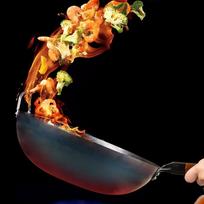 Non-stick Wok, Wok Pan, Cooking Pot, Sauce Pan with Handle, Omelette Flat Bottom for 32cm without ear