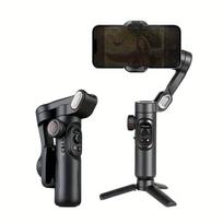 3 ašių rankinis karkaso stabilizatorius, sulankstomas išmanusis telefonas, mobilusis telefonas, vaizdo įrašų įrašymo vaizdo įrašas PTZ stabilizatorius, skirtas iPhone Xiaomi Samsung juoda