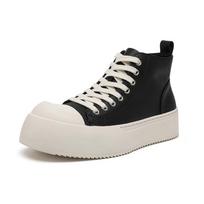 Madingi didelio dydžio 38-46 vyriški aukštakulniai batai iš natūralios odos, aukštos kokybės, kasdieniai, odiniai, su storu padu, ankle boots, laisvalaikio, lauko, vaikščiojimo batai, nauji 38 juoda