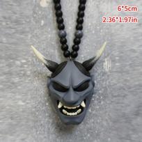 Japonijos Oni Samurajaus Kabuto Šalmas Automobilio Pakabukas Hannya Žudiko Velnias Kaukė Automobilio Galinio Vaizdo Veidrodžio Pakabukas Stiliaus Dekoracija