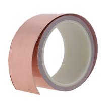 50 mm * 10 m vienpusė vario folijos juosta EMI ekranuojanti viengubai laidus klijai gitarai