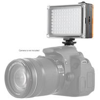 Andoer AD-96 Mini nešiojamasis fotoaparato LED vaizdo užpildymo šviesos skydelis 5500K / 3200K CRI85, skirtas Canon Nikon Sony DSLR kameros vaizdo kamerai