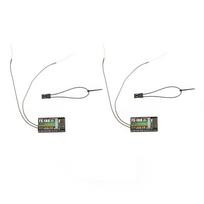 2 vnt 2.4G Flysky FS-iA6 6 kanalų nuotolinio valdymo imtuvas su dviguba antena