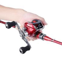 17+1BB „Baitcasting“ žvejybos ritė su „Super Drag Magnetic Tuned Brakes“ žvejybos ritėmis Left Hand raudona