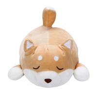 Anime Shiba Inu pliušinis įdaryti minkštas pagalvės lėlė animacinis filmas Doggo mielas minkštas žaislas close eyes ruda