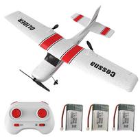 Z53 RC lėktuvas 2,4 GHz importuotas giroskopas EPP nuotolinio valdymo lėktuvas RC sklandytuvas lėktuvas žaislinis lėktuvas RC 3 battery raudona