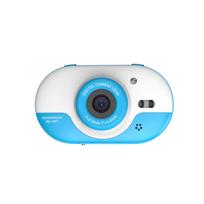8 MP vaikų skaitmeninis fotoaparatas Vaikams atsparus vandeniui fotoaparatas su priekine ir galine dviguba 2,4 colio IPS HD kameromis mėlyna