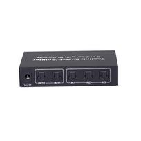 NKT32 3 į 2 išvestis Toslink kabelio jungiklio skirstytuvas SPDIFTOSLINK optinis garsas juoda