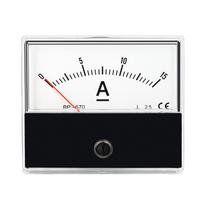 Analoginės srovės skydo matuoklio ampermetro matuoklio klasė 2,5 tikslumas DC 0-15A Analoginis ampermetras Amperas DC 0-15A