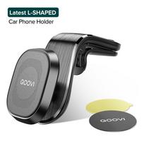 QOOVI Magnetinis automobilinio telefono laikiklio stovas, mobilus mobiliojo oro ventiliacijos laikiklis, 360 laipsnių GPS palaikymas, skirtas iPhone 13 12 Pro Max Xiaomi Mi11 Samsung Huawei juoda