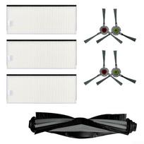 Skirta Ecovacs DEEBOT Buddy Pack U2 Robot Filters pagrindiniam šepečiui + šoniniams šepečiams