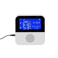 „Tuya WIFI“ išmanieji temperatūros drėgmės jutikliai „Intelligent Home Desktop Office“ viešbutis balta