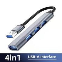 Fonken 7 prievadų tipas C HUB USB 3.0 HUB plėstuvo skirstytuvas didelės spartos OTG adapteris nešiojamojo kompiuterio kietojo disko pelės klaviatūrai 4 Ports USB A Interface pilka