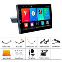 REAKOSOUND 1Din 10.1'' Andriod 11 Automobilinis daugialypės terpės grotuvas GPS navigacija Bluetooth Car Audio Wifi USB FM MirrorLink HD Car Audio Radijas Stereo Autoradio 10INCH 2-32G mic 12LED