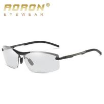 Photochromic Polarized Sunglasses Men Sunglasses Anti Glare UV400 Glasses Outdoors Fishing Driving Goggles white