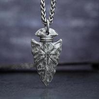 Vintažiniai vyriški nerūdijančio plieno skandinavų vikingų vilko varno kirvio pakabukai karoliai Šiaurės mitologija mados vakarėlio papuošalai 60cm