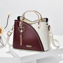 Women's Bag Trend Handbag Large Capacity Fashion Single Shoulder Messenger Bag vyno raudonos spalvos