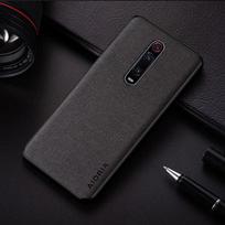 Dėklas skirtas Xiaomi mi 9T mi9T mi 10T mi10T Pro funda coque Paprasto dizaino tekstilinės odos telefono dangtelis, skirtas xiaomi mi 10t 9t pro dėklui mi 9T(mi 9T Pro) tamsiai pilka spalva