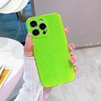 Glitter Candy Color Fashion smūgiams atsparus telefono dėklas, skirtas iPhone 11 12 13 14 Pro Xs Max X Xr 7 8 Plus Luxury Bling minkštas galinis dangtelis For iPhone 13 geltona