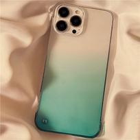 Gradient Color Ultra Slim Thin Transparent Phone Case For Iphone 11 12 13 Pro Xs Max X Xr Hard Shell Borderless Back Cover Case For iPhone 13 geltona