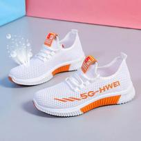 Ladies Summer Lightweight Running Shoes Breathable Shoes Cloth Shoes Mesh Sports Casual Shoes 40 balta