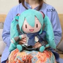 Japonijos anime Hatsune Miku FUFU pliušinė pagalvė Kawaii pliušinė lėlė kūdikių lėlių žaislai vakarėlis vaikiškas kalėdinis žaislas mergaitei 1pc