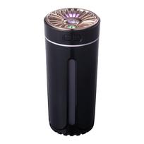 Nešiojamas „Phantom Cup“ drėkintuvas, montuojamas automobilyje, spalvingas vėsios atmosferos nakties šviesos drėkinamasis kvapas, plečiantis drėkintuvai juoda