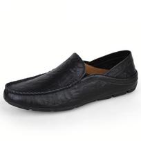 Vyriški Laisvalaikiai Vyriški mados prekės ženklo Loafers Mocasins Vyriški natūralios odos vyriški plokščiapadžiai batai 39 juoda