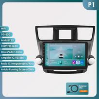 2 Din Android 12 automobilio radijas, skirtas Toyota Highlander Kluger 2 XU40 2007–2013 Navi GPS Multimedia 4G Pažangus ekrano vaizdo grotuvas Auto Stereo Carplay HC1 4Core 1G 32G