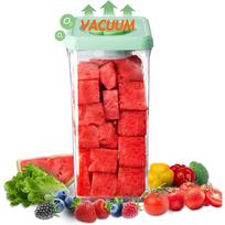 Vakuuminiai dideli maisto laikymo konteineriai 2,8 Qt, hermetiški maisto laikymo konteineriai Square (2600ML)