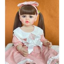 Realistiškos 55 CM Reborn Baby Dolls Gyvybės primenantis stovas Mergaitei Minkšto silikoninio kūno princesė bamblys Gimtadienio dovana vaikams