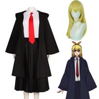 Anime MASHLE Cosplay Mash Lemon Lazdelė Abel Lance Moterims Vyrams Mashle Magija ir Raumenys Perukas Paltas Apsiaustas Uniforma Kostiumas L-(Costume+Wig)
