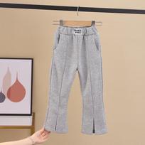2-8T Toddler Kid Baby Girls kelnytės rudeninės kūdikių mergaičių kelnės Elegantiškos suskirstytos madingos kelnės Naujos vaikiškos apatinės kelnės 90cm